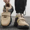 Tênis Dad Lace-Up Moda Jovem, Couro para Todas as Estações, Sola Grossa Resistente ao Desgaste, Tênis Casual Masculino Tamanho Grande, Dropshipping