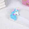 Acessórios de chaveiro de unicórnio arco-íris enfeites chaveiro pingente boneca caixa surpresa pequeno presente acessórios de chaveiro diy