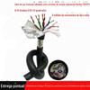 Cabo blindado de par trançado para corrente de arraste altamente flexível TRV V PS8 10 12 14 núcleos fio encoder para motor de servo