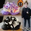 Sapatos Esportivos de Algodão de Duas Camadas Forrados com Lã para Meninos Sapatos de Inverno para Crianças Grandes e Médias Sapatos de Pai para Meninos Sapatos de Corrida Quentes para Meninas Dropshipping
