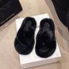 Pantuflas mullidas de suela gruesa de caña alta para mujer, para exteriores, lindas, antideslizantes, tipo muffin, de suela suave, de alta calidad, para gente perezosa, de casa, pantuflas de lana cruzada
