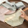 Ropa Interior de Algodón para Mujer, Tipo A, Jacquard Nube de Algodón para Bebé, Algodón Puro, Refuerzo Antibacteriano, Cintura Media, Ajustada a la Cadera, Ropa Interior Triangular para Mujer