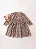 Falda coreana para niña, nueva, de algodón y lino, con estampado floral, para primavera y otoño, Amazon