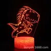 Serie de Dinosaurios Colorida Luz de Noche 3D LED Táctil Control Remoto Regalo Creativo de Navidad Lámpara de Mesa 3D Inteligente