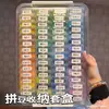 Caja de Almacenamiento para Perler Beads Tipo Cajón Material Transparente Paquete Paquete de Recarga Almacenamiento de Herramientas para Perler Beads Caja Pequeña Caja con Compartimentos
