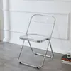 Silla Transparente Engrosada Silla Popular en Internet Silla de Tocador para Dormitorio Silla con Respaldo de Lujo Ligero Silla Acrílica para Fotos de Uñas para Cabello