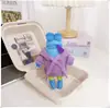 Colgantes de peces geniales, peces flácidos, peces que yacen planos de los residentes de Fondo de Bikini, accesorios para llaveros, chales de Navidad