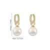 Pendientes de Perla y Diamante Completo Estilo Influencer para Mujer 2026 Nuevo Estilo Caliente Sentido de Alta Gama Lujo Ligero Ear Cuff de Dos Vías Hermosos Accesorios para Pendientes