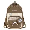 Mochila Escolar Primária para Meninas Alunos do Ensino Fundamental Mochila Simples de Ombro com Grande Capacidade Alunos do Ensino Médio Estudantes Universitários Mochila Casual para Viagens ao Ar Livre