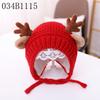 Chapéus de Bebê Outono e Inverno Meninos Chapéus de Lã para Bebê Orelhas de Galho Meninas Proteção para as Orelhas Chapéus de Tricô Chapéus Quentes para Crianças