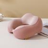 Almohada en forma de U Almohada para el cuello Almohada especial para el cuello Almohada de espuma viscoelástica para avión Almohada para el cuello para estudiantes Viaje y sueño Almohada portátil en forma de U