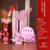Conjunto de Decoração de Cabeça de Leão para Montagem de Quarto de Casamento, Decorações de Casamento para Noivo e Noiva, Enfeites de Cabeça de Leão para Sala de Estar, Fundo Fotográfico de Roupão de Casamento