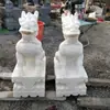 Par de Esculturas Grandes de Piedra de un Unicornio para Entrada de Casa, Empresa o Decoración de Santuario