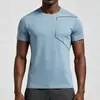Camiseta casual deportiva transpirable de secado rápido de manga corta para hombre, comercio exterior transfronterizo europeo y americano de Amazon, para correr y fitness 25111