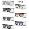 Gafas de Sol de Plástico de Una Pieza con Montura Grande Tendencia de Moda de Una Pieza Anti-ultravioleta Personalidad Transfronteriza Gafas de Sol Amazon 8918