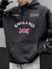 Londres Reino Unido Diseño Único Sudadera para Hombre Ropa de Otoño Bolsillo Hip-Hop Jersey Lana Casual Moda