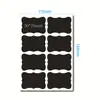 Adesivos de Lousa Amazon, Etiquetas Impermeáveis Grandes para Potes de Temperos, Adesivos Coloridos de Lousa de PVC Preto