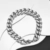 Oferta Especial Pulsera de Cadena Cubana de Acero Inoxidable, Estilo Hip-Hop Unisex, Versión Gruesa, Joyería de Moda de Alta Gama para Parejas Que No Se Desvanece