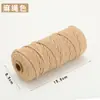 Cuerda de Algodón de Color de 3 mm para Manualidades Trenzado Hecho a Mano Hilo de Algodón Grueso Fino Suave Cuerda para Tapicería 10m/50m/100m No