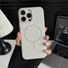 Funda magnética mate para iPhone 18 de un solo color 16 con forro de terciopelo, compatible con Apple 17 Air, funda oficial de TPU para teléfono
