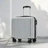 Maleta de viaje con ruedas de 18 pulgadas, equipaje pequeño para hombres y mujeres, maleta de viaje con ruedas universales, maleta de mano para hombres y mujeres, cerradura de combinación, logo personalizable