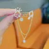 Broche de Letra Europeo y Americano Broche de Letra para Pareja Diamante Pin Anti-deslizamiento Cuello en V Cárdigan Accesorios de Ropa Exquisitos para Mujer