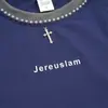Comércio Exterior Atacado 2026 Verão Novo Tendência Legal Camiseta Solta de Manga Curta Estampada com Três Listras Top Estilo Streetwear Unissex