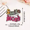 Patches bordados com frases em inglês mais vendidos internacionalmente com palavras de encorajamento, patches com adesivo termocolante para roupas e chapéus, patches decorativos