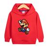 Sudadera con capucha para niños Primavera y otoño 2023 Nuevo top con estampado de Mario Chaqueta casual de moda para niños