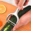 Descascador de aço inoxidável descascador de frutas descascando melão e frutas Planeador utensílio de cozinha doméstico totalmente em aço