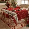 Toalha de Mesa de Natal Estilo Escandinavo Impermeável Atmosfera Festiva Pano Decorativo Mesa de Centro Tapete de Mesa Toalha de Mesa Toalha de Mesa Retangular