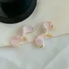 Novos Brincos Torcidos Exquisitos de Lã Colorida Feitos à Mão Design de Nicho de Alta Qualidade Brincos Dopamina para Mulheres