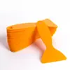 Raspador Pequeño Amarillo, Raspador para Aplicación de Película de Coche, Raspador Pequeño de Plástico Especial, Raspador Triangular Tipo Calabaza, Herramienta de Aplicación de Película