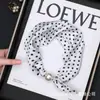 Novo Estilo Lenço de Seda com Fivela Magnética de Cauda Pequena Faixa de Estilo Literário e Artístico Francês Camisa com Temperamento Profissional com Lenço Feminino