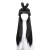 Peruca de traje antigo coque fileira de cabelo preguiçoso um traje antigo Hanfu peruca linha de canção longa faixa de cabelo fileira de cabelo um