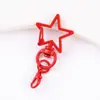 Popular Estrella de Cinco Puntas Pintada de Colores con Cierre de Langosta Colgante Adorno de Estrella Materiales para Manualidades Llavero