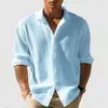Otoño 2026 Transfronteriza para Hombre Color Sólido Patrón de Gofre Manga Larga Un Botón Moda Casual Camisa Streetwear Cárdigan
