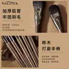 Veejaga Veejaga Set de 14 Brochas de Maquillaje para Maquilladores, Set Completo de Brochas con Mangos de Madera de Abedul y Cerdas Suaves de Alta Gama
