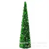 Árbol de Navidad de Lentejuelas de Colores Transfronterizo, Árbol de Navidad Plegable, Adorno para la Atmósfera de Fiesta Navideña en Casa