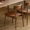 Respaldo de Silla de Comedor Norteamericana Respaldo de Silla Simple Lujo Ligero Restaurante Moderno Hogar Nórdico Creativo Madera Maciza Estilo Chino Silla