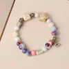 Pulseira de Cerâmica Morandi de Baixa Saturação, Acessório Minimalista de Nicho Estilo Ins, Em Estoque de Fontes Populares Online