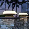 Lámpara de Cabeza de Columna, Lámpara de Pared Exterior Solar, Lámpara de Pilar de Puerta, Lámpara de Pilar de Puerta de Villa de Patio, Lámpara de Pared de Jardín Moderna