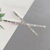 Horquilla con diamantes de imitación de Corea del Sur, con clip lateral de diamante cruzado, flequillo roto, tocado, venta al por mayor