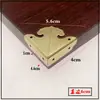 Protetores de Canto de Bronze Antigo Bordas de Caixa de Madeira de Cânfora Protetores de Canto de Cobre Ferragens para Móveis Chineses Flor de Canto Três Lados Peça de Canto de Nuvem Auspiciosa
