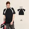 Camiseta de Manga Corta con Cuello Redondo, Corte Holgado, Manga Raglán, Estilo Americano, Algodón Puro, Tejido Ligero de Felpa, Parches de Color Contrastante para Hombre, 230g, Moderna.