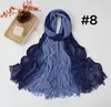 Rao Yun Venta Caliente Transfronteriza Nuevo Pañuelo de Algodón Pañuelo de Color Degradado Pañuelo Rayado para la Cabeza Estilo Retro Versátil Estampado