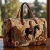 2026 Nova Série Animal Cavalo Transfronteiriça Bolsa de Viagem Acolchoada Portátil para Curta Distância Bolsa Multifuncional para Esportes Fitness
