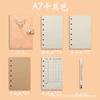Em estoque A7 Binder Case Simples Criativo Caderno Portátil Portátil Livro de Bolso Livro de Selos de Viagem