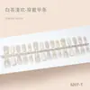 Tiras de Unha Semi-Manuais Pré-Fabricadas, Disponíveis em 30 Peças, Adequadas para Salões de Unha, Unhas Usáveis Ice-Clear