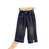 Jeans para Niñas 2025 Otoño Nuevo Ropa para Niños Pantalones Casuales Rectos Holgados para Niños Pantalones de Moda de Pierna Ancha para Niños